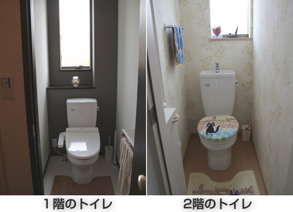 １階と２階の トイレ の設備を変える 人気 注文住宅 私も建てちゃいました